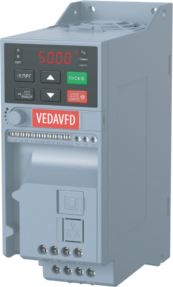 Частотный преобразователь VEDA ABA00003 VF-51 Micro Drive 1,5 кВт (220В, 1 фаза)