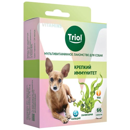 Triol 0,033кг лакомство мультивитаминное Крепкий иммунитет для собак
