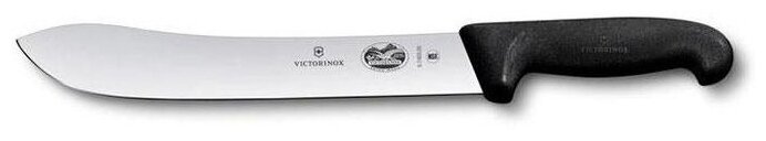Нож кухонный Victorinox Swibo (5.7403.25) стальной разделочный лезвие 250мм прямая заточка черный