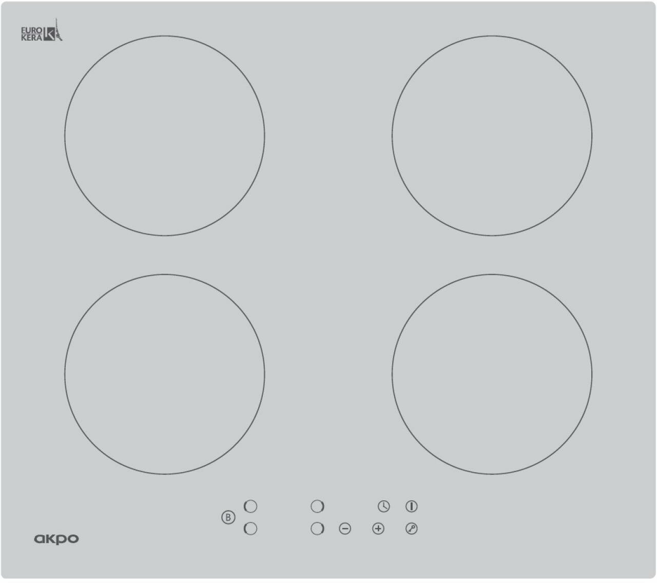 Варочная панель индукционная AKPO РIA 6094014CC WH - фотография № 1