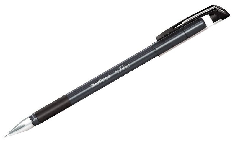 Ручка шариковая Berlingo "xFine" черная, 0,3мм, грип (арт. 256290)