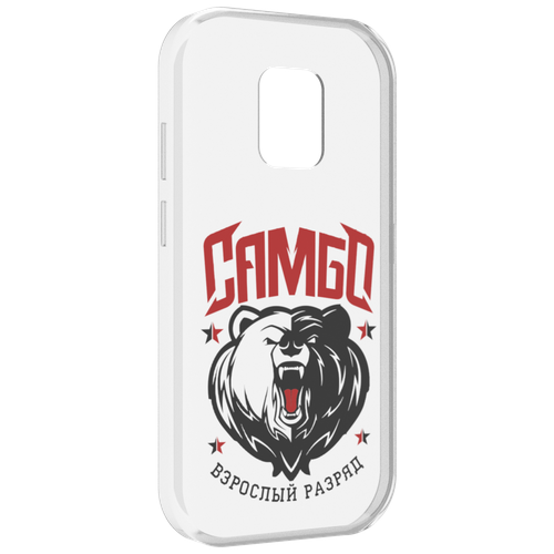 Чехол MyPads Единоборства Самбо медведь для UleFone Power Armor 14 / 14 Pro задняя-панель-накладка-бампер
