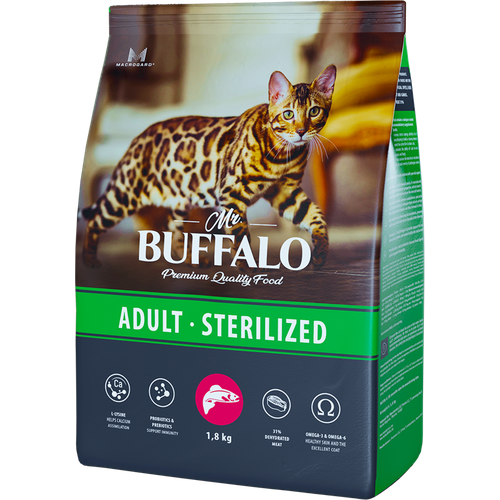 Mr.Buffalo STERILIZED, лосось (0.4 кг) (3 штуки)
