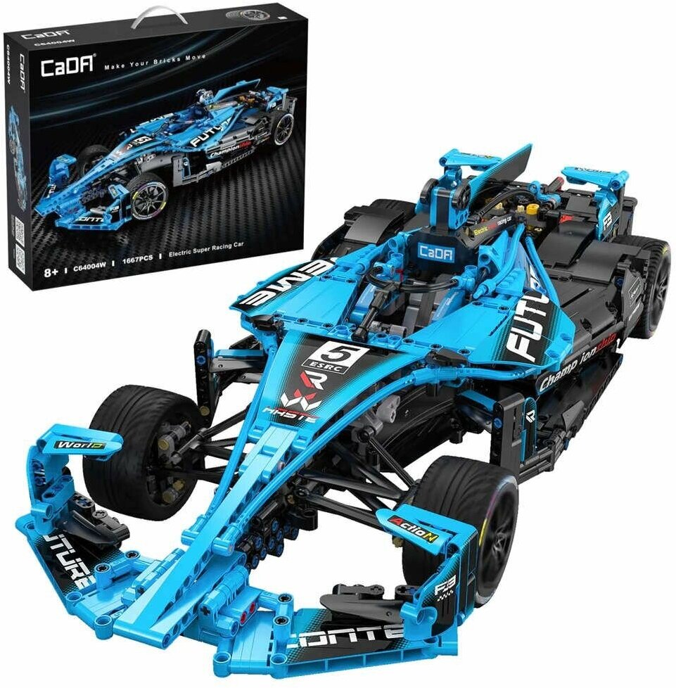 Конструктор CaDA болид Electric Super Racing Car 1/8 (1667 деталей)