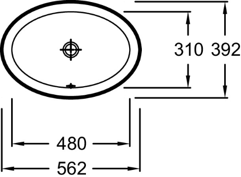 Раковина 56.2 см Jacob Delafon Vox EYH102 - фотография № 10