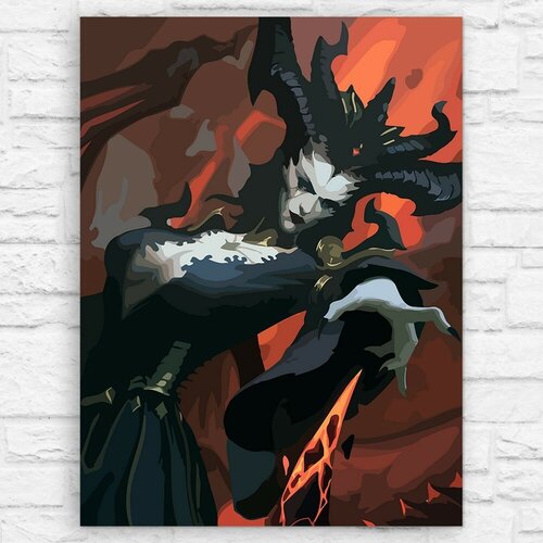 Картина по номерам на холсте игра Diablo IV - 12352 В 30x40 картина по номерам на холсте игра assassin s creed iv черный флаг 11497 в 30x40