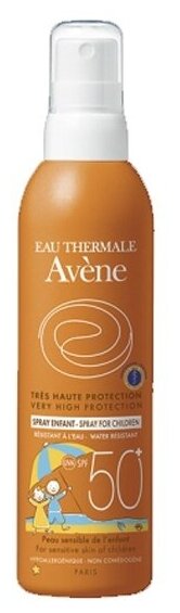 Солнцезащитный спрей Avene Suncare для детей SPF 50+, 200 мл