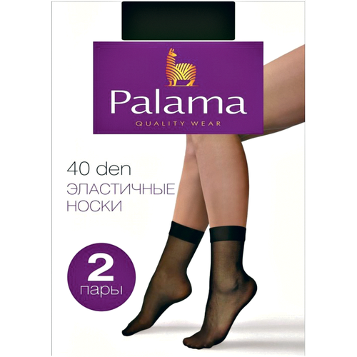 фото Женские носки palama средние, капроновые, 40 den, размер 23-25, черный