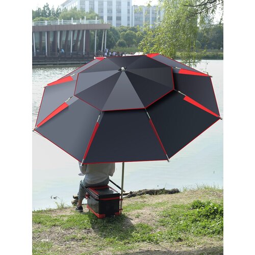 Зонт пляжный большой садовый зонт для пляжа подставка для крепления зонта в песке 40 см с фиксатором