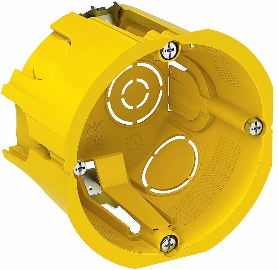 фото Коробка монтажная установочная 68х45 мм для полых стен, метал. лапки, IP20