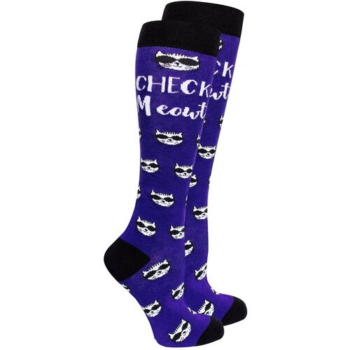 Женские гольфы Socks n Socks высокие, подарочная упаковка, износостойкие, на Новый год, фантазийные, нескользящие, размер 4-10 US / 35-40 EU, мультиколор