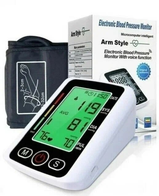 Электронный измеритель давления Electronic Blood Pressure Monitor Arm style / Тонометр - фотография № 13