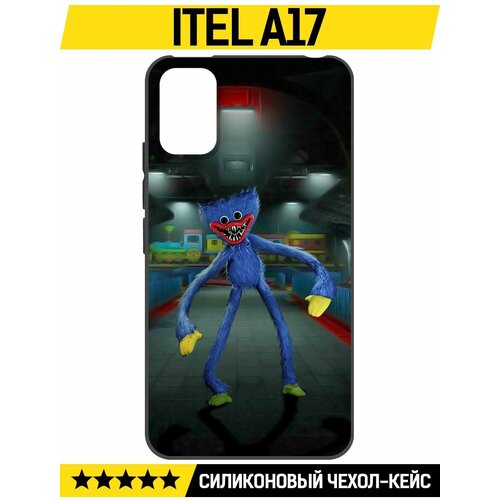 Чехол-накладка Krutoff Soft Case Хаги Ваги для ITEL A17 черный чехол накладка krutoff soft case хаги ваги желтый для itel a17 черный