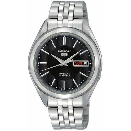 Наручные часы SEIKO SEIKO 5, черный, серебряный наручные часы seiko seiko 5 черный серебряный