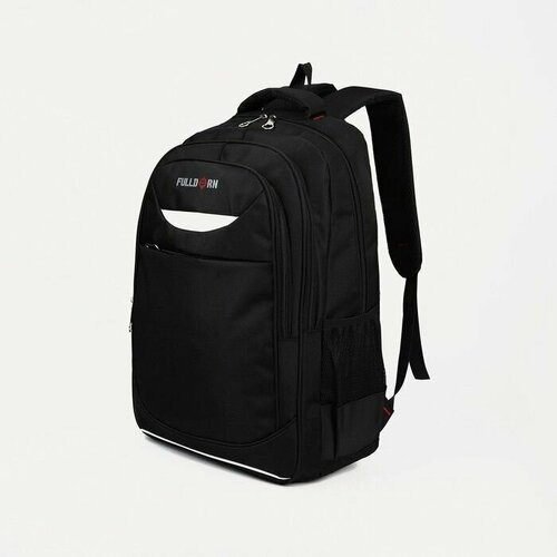 Рюкзак, 3 отдела на молниях, 3 наружных кармана, цвет черный