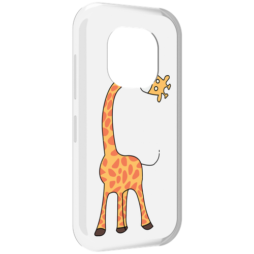 Чехол MyPads жирафик детский для Doogee V20 задняя-панель-накладка-бампер чехол mypads жирафик детский для doogee s51 задняя панель накладка бампер