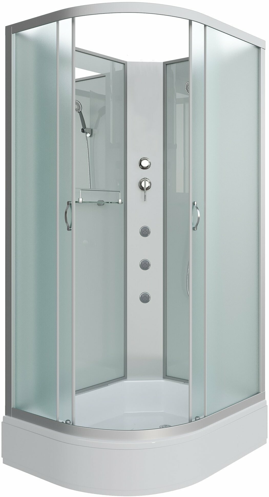 Душевая кабина Niagara Classic 90x70x200 средний поддон, матовое стекло 339744RBKG