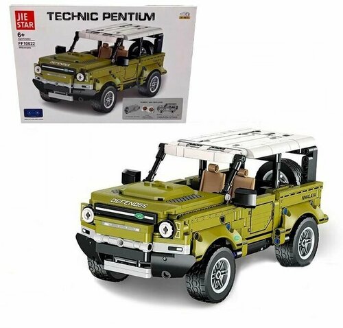 Радиоуправляемый конструктор JIE STAR Technic Pentium LAND ROVER DEFENDER, 580 деталей FF10022