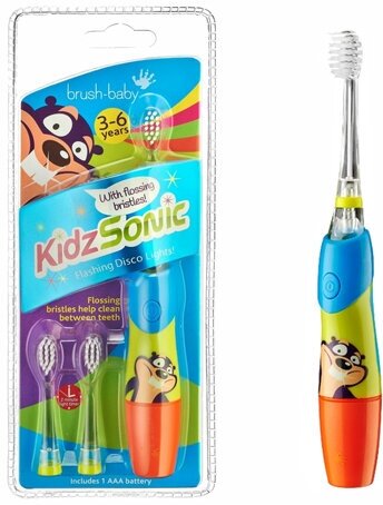 Brush-Baby KidzSonic звуковая щётка, 3-6 лет, голубая