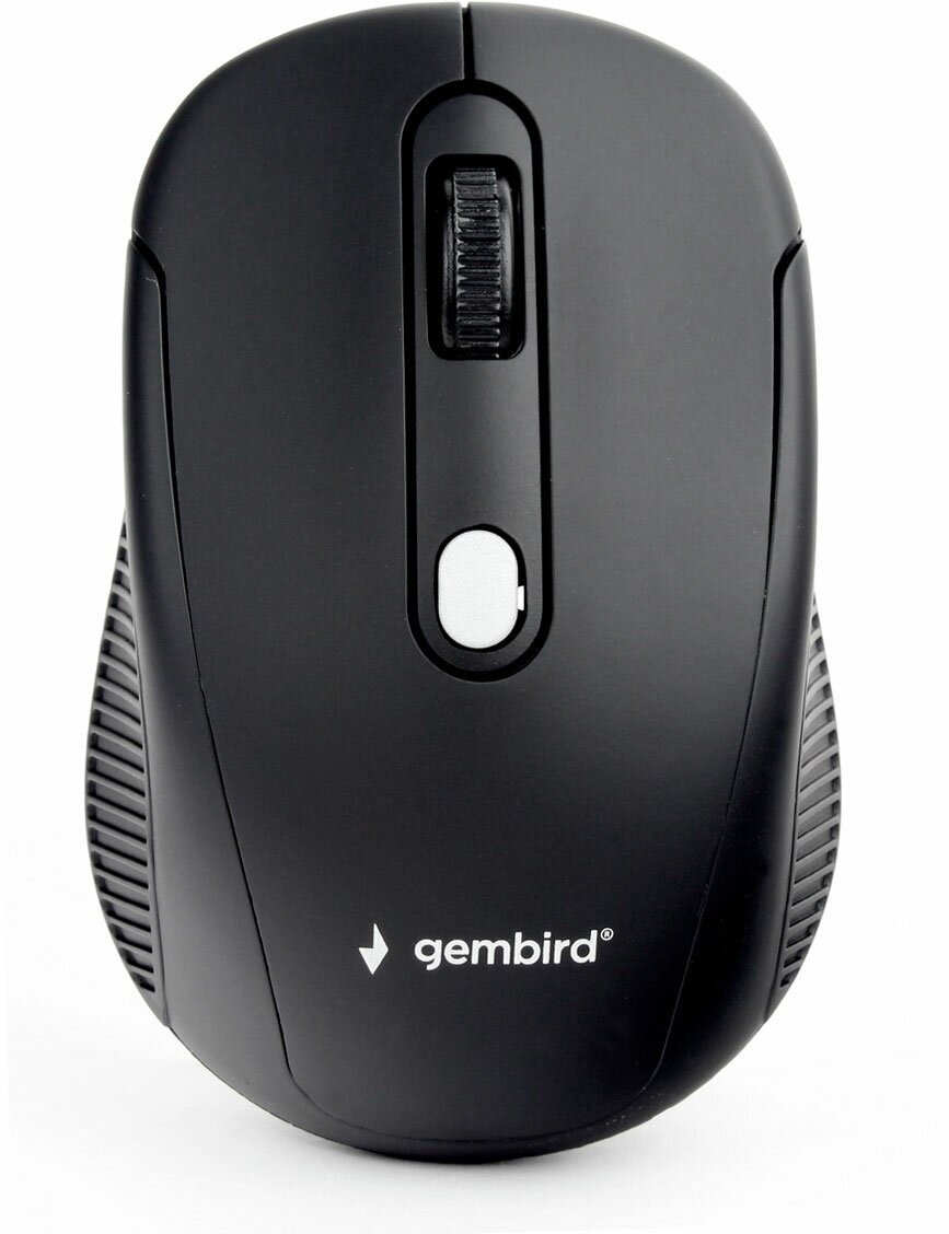 Мышь беспроводная Gembird MUSW-420 бесшумный клик, 4кн, 1600 dpi, чёрная