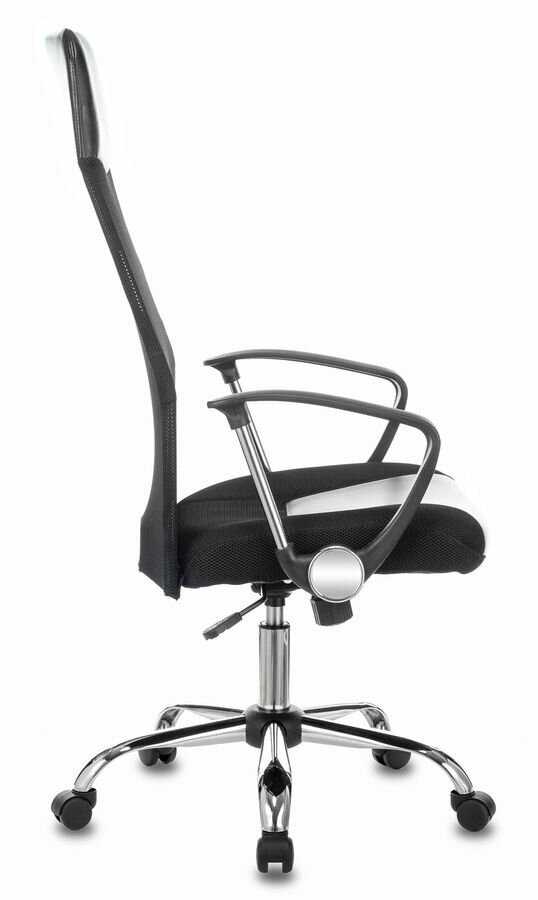Кресло руководителя Бюрократ CH-600SL, на колесиках, эко. кожа/сетка, черный [ch-600sl/lux/black]