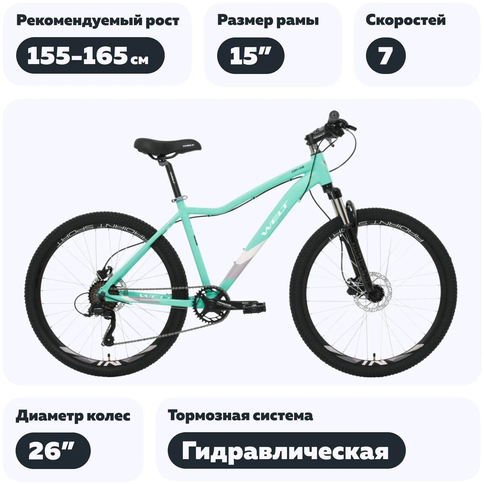 Горный (MTB) велосипед Welt Floxy 1.0 HD 26 (2023)