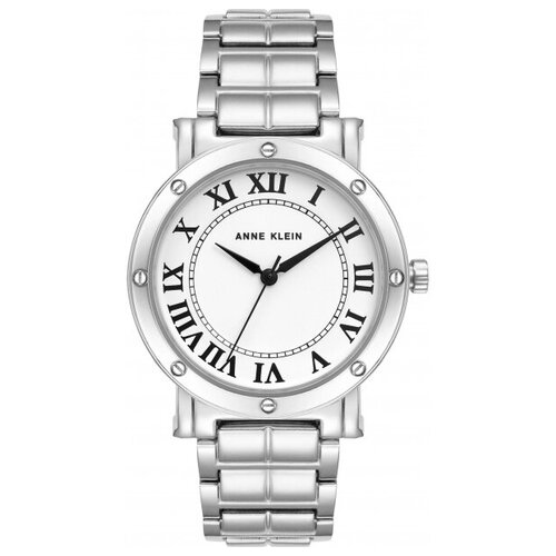 Наручные часы ANNE KLEIN Metals 4013WTSV, серебряный, белый