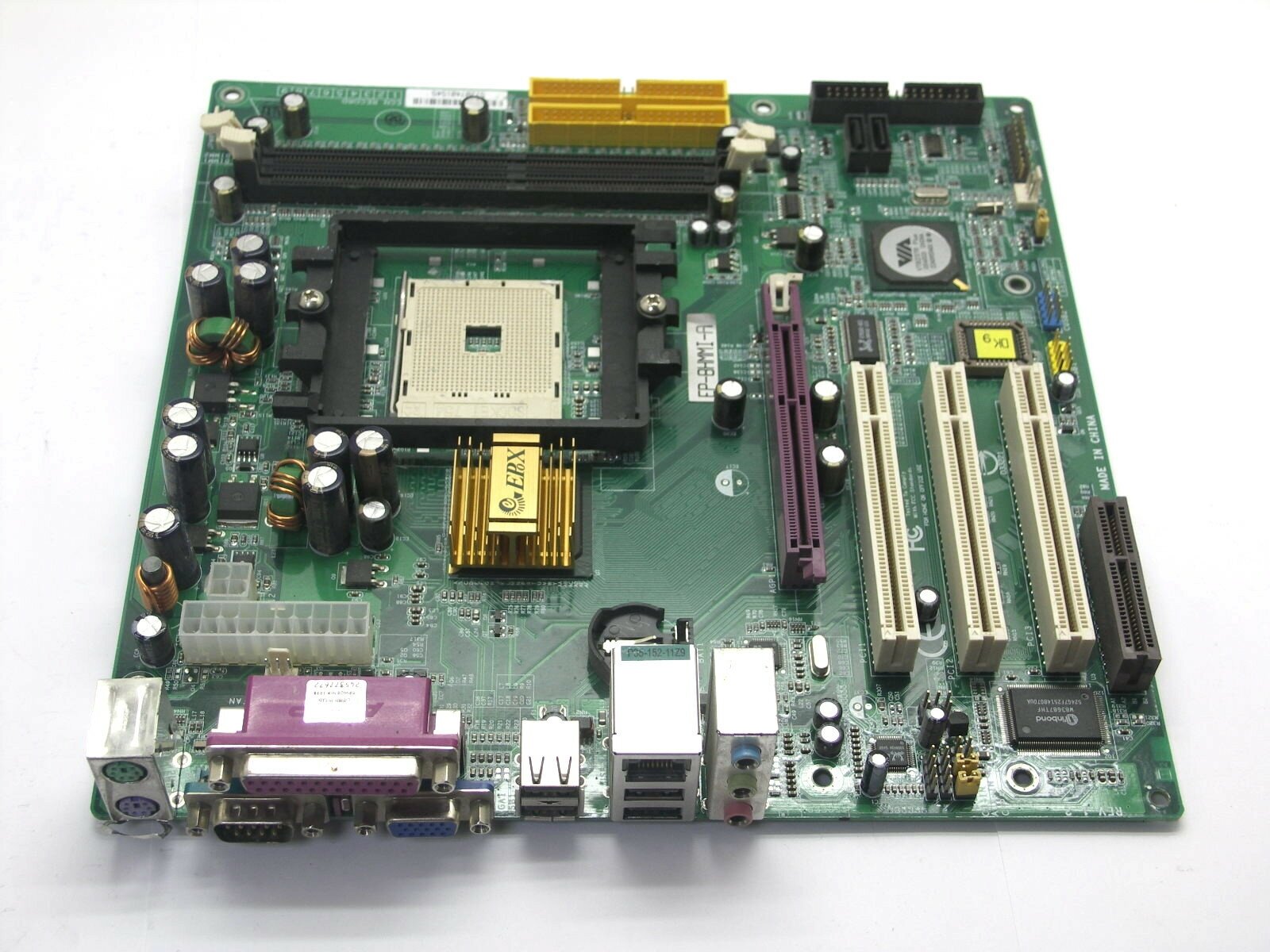 Материнская плата S-754 Epox EP-8HMMI-A (VIA K8M800/2xDDR/SVGA/Sb/Lan/mATX) (без планки)