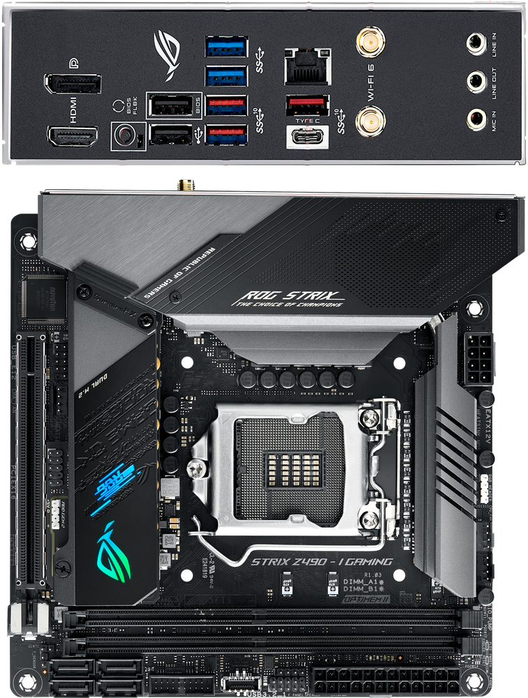 Материнская плата ASUS ROG STRIX Z490-I GAMING