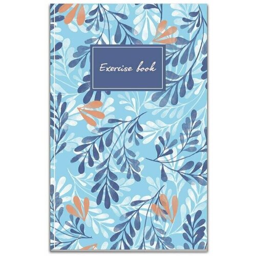 Бизнес-тетрадь Attache Economy Garden А5 80 листов синяя в клетку на сшивке 125x200 мм, 1485106