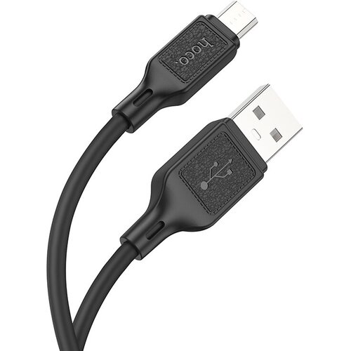 USB Кабель Micro, HOCO, X90, силиконовый, 1м, черный usb кабель micro hoco x90 силиконовый 1м белый