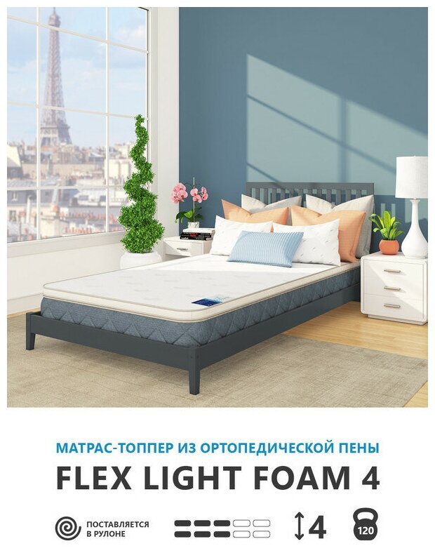 Беспружинный матрас Corretto Roll Flex Light Foam 4 70х195 см