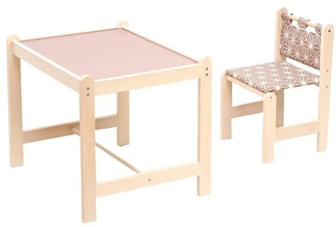 Набор детской мебели: стол + стул, «Каспер», бежевый - фотография № 1