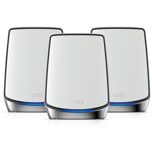 Wi-Fi Mesh система NETGEAR Orbi Tri-Band WiFi 6 Mesh System AX6000 (RBK843S-100NAS) tp link router ax1900 mesh wifi 5 dual band wireless tl wdr7661 mesh 1900mbps 4 1000mbps rj45 ports 11ax 6 antenna