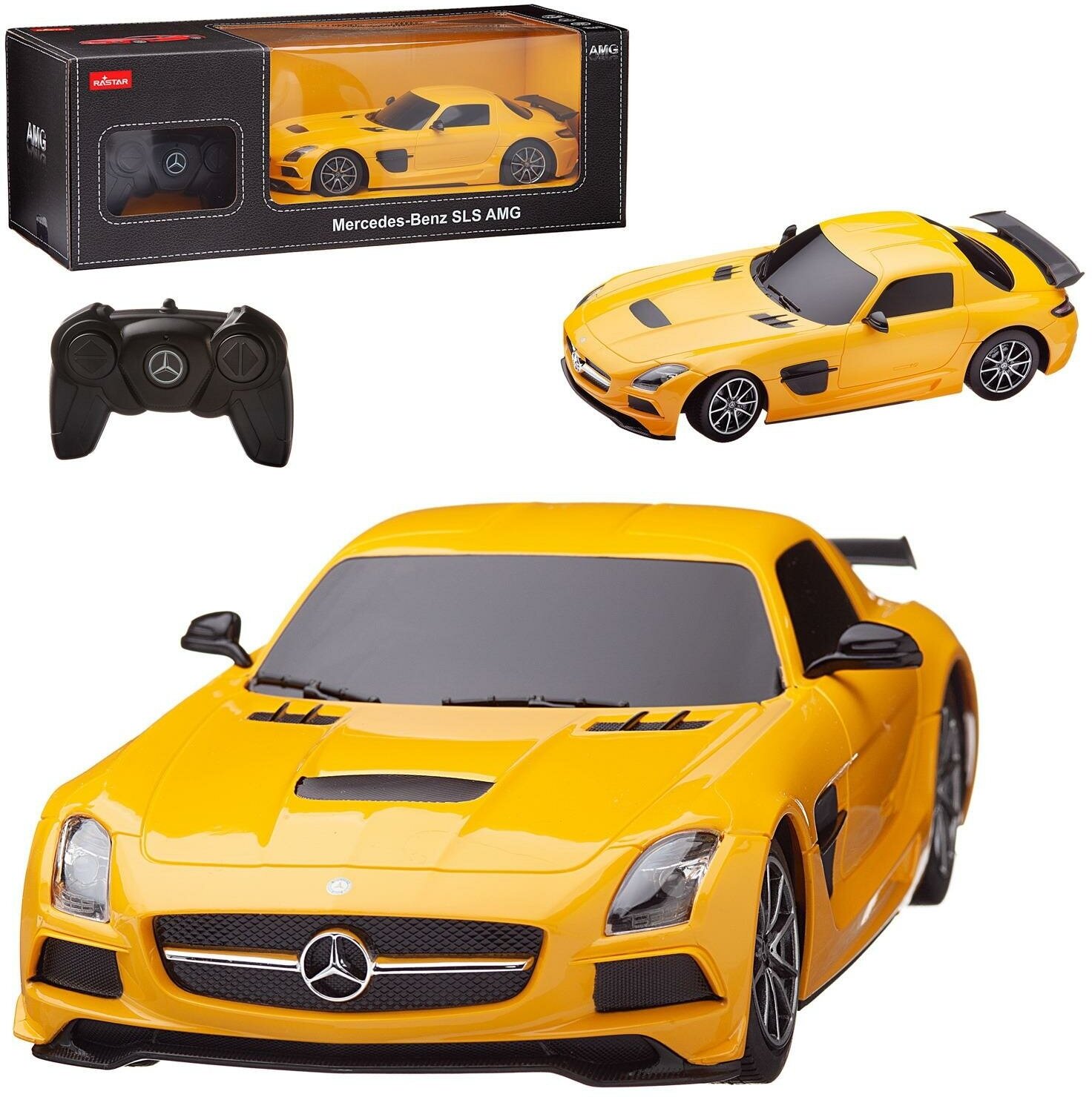 Машина р/у 1:18 Mercedes-Benz SLS AMG Цвет Желтый