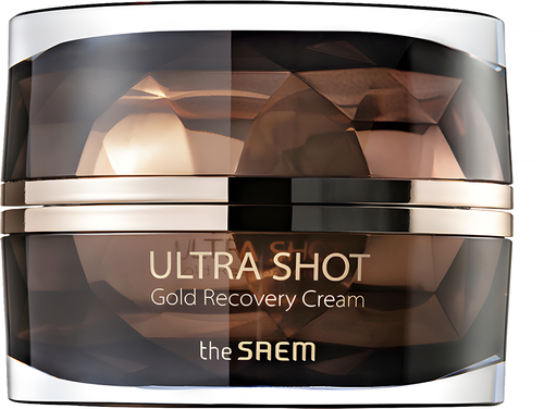 Антивозрастной крем для лица с золотом The Saem Ultra Shot Gold Recovery Cream