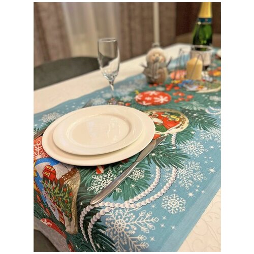 Doll Tall / Скатерть на стол 50x145/скатерть дорожка/скатерть новогодняя