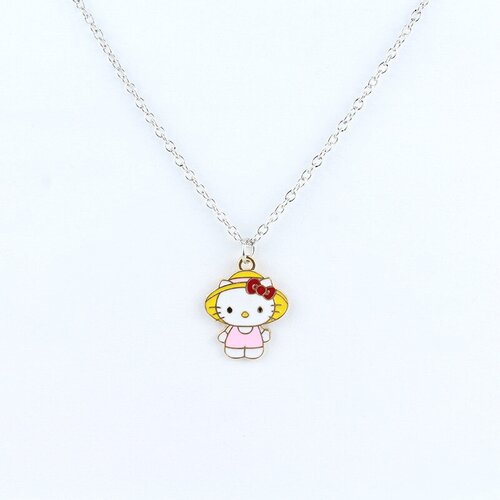 фото Подвеска хеллоу китти в желтой шляпе на цепочке hello kitty. voropaeva11 voropaeva jewelry