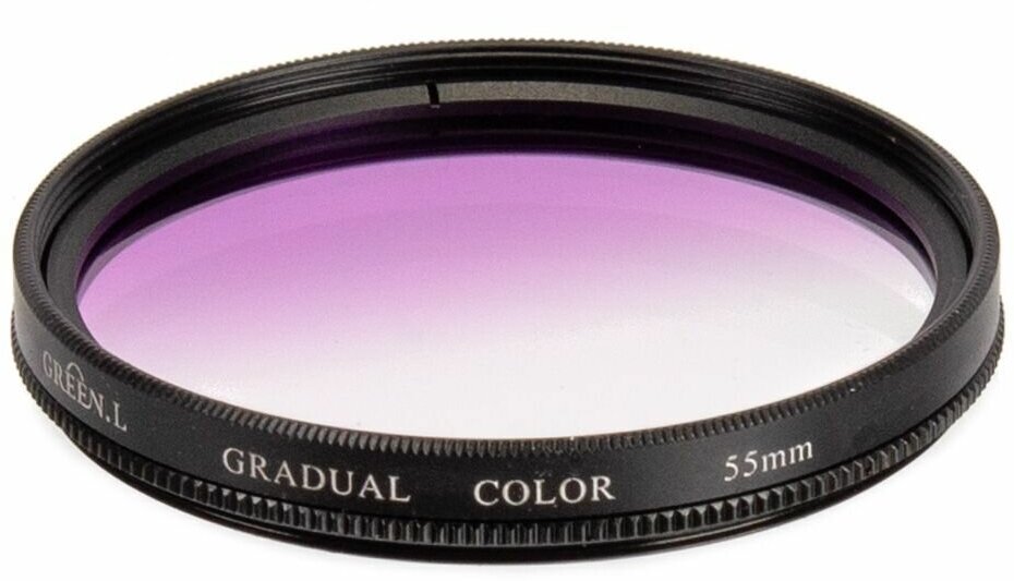 Светофильтр Green-L градиентный фиолетовый (gradual color purple) - 55mm