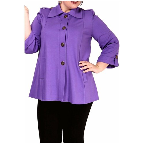 Пиджак , размер 56, фиолетовый