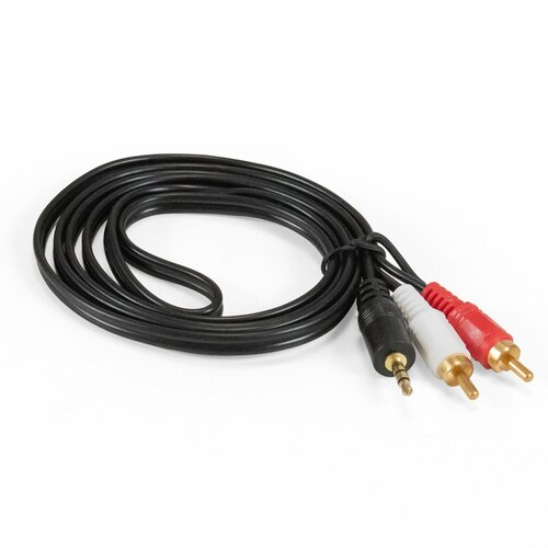 Кабель аудио ExeGate EX-CCA-458-1.5 (3.5mm Jack M/2xRCA M, 1,5м, позолоченные контакты) EX294734RUS кабель соединительный 15м gembird 3 5 jack m 2xrca m стерео аудио cca 458 15m