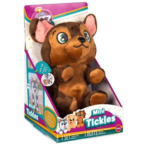 Игрушка интерактивная IMC Toys Club Petz Щенок интерактивный (коричневый) , со звуковыми эффектами, шевелит лапками если почесать животик 96806 щенок интерактивный игрушечный коричневый звук шевелит лапками imc toys 96806