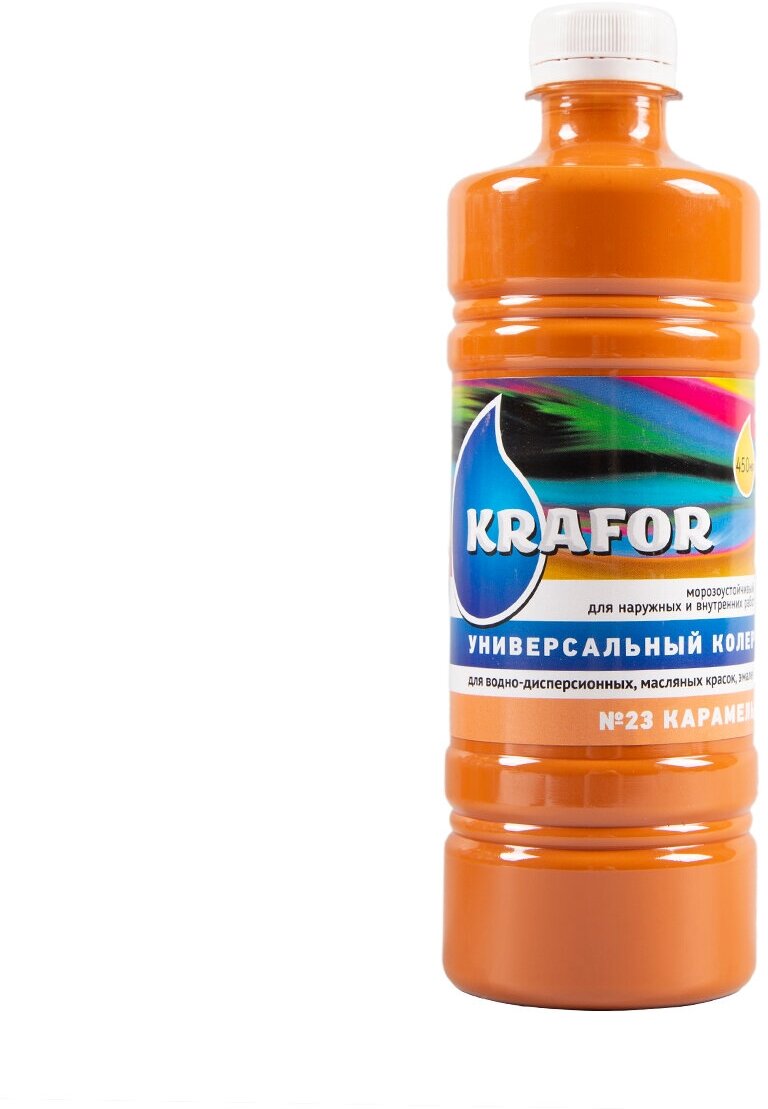 Колер универсальный Krafor №23, карамель, 450 мл