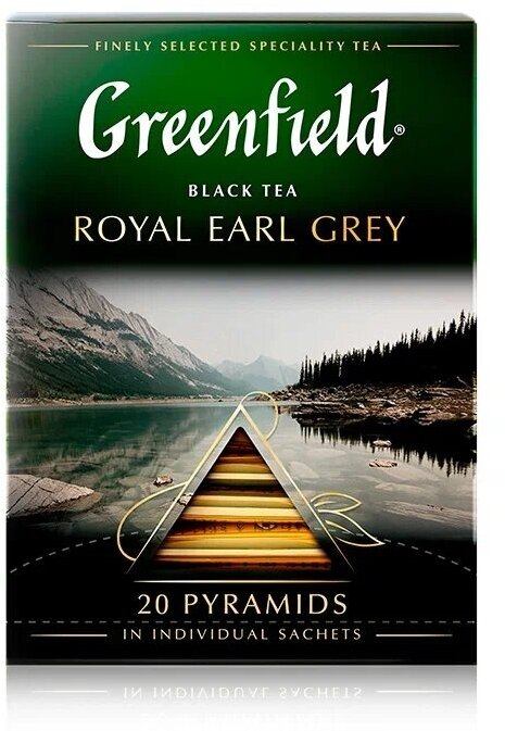 Чай черный Greenfield Royal Earl Grey в пирамидках