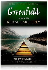 Greenfield чай черный пакетированный в пирамидках Royal Earl Grey 2г*20п