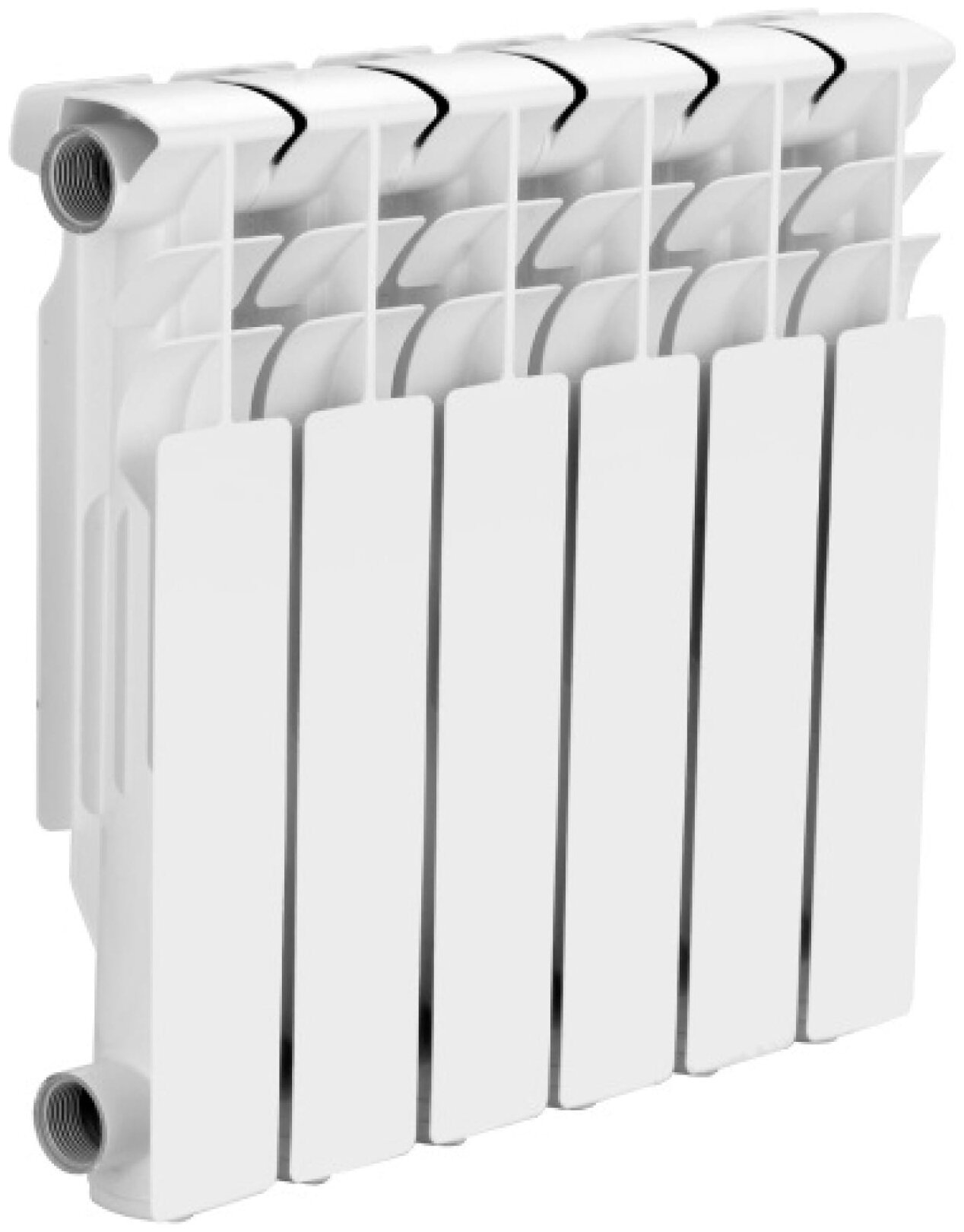Радиатор секционный МЕТАЛЛСЕРВИС THERMA Q2 350/80, кол-во секций: 6, 5 м2, 465 мм.алюминиевый