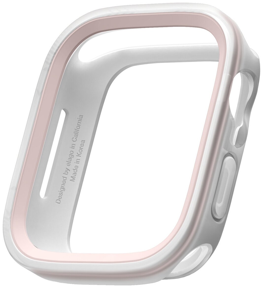 Elago для Apple Watch 40/41 mm чехол DUO case Clear/Lovely pink