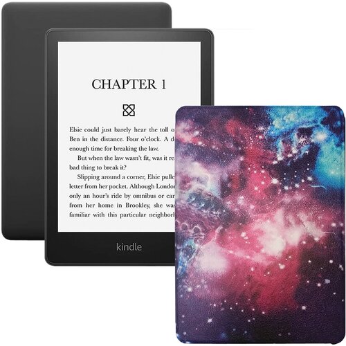 Электронная книга Amazon Kindle PaperWhite 2021 16Gb black Ad-Supported с обложкой ReaderONE PaperWhite 2021 Space offer 01