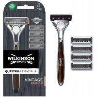 Wilkinson Sword / Schick Quattro Titanium Vintage Подарочный бритвенный набор с 5 кассетами