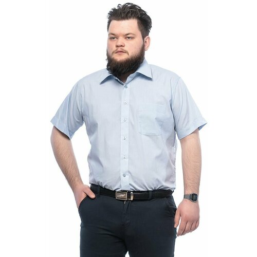 фото Рубашка imperator, размер 52/l/170-178/42 ворот, голубой